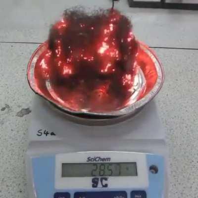 Steel Wool Gains Weight When Burned.