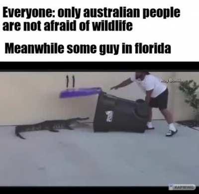 Florida guy and an alligator, name a more iconic duo