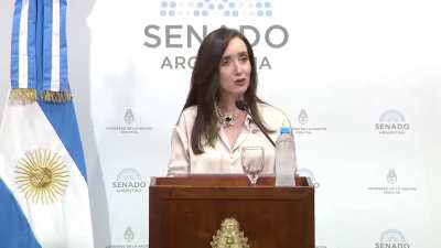 Discurso de Victoria Villaruel tras la inauguración del busto en honor a Isabel Martínez de Perón en el Senado de la Nación.