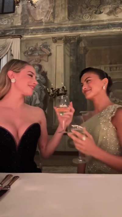 Having a drink with Camila Mendes via TikTok, September 2024