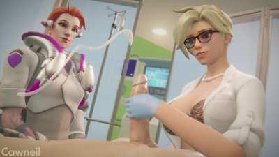 Mercy and Moira Health Checkup (Cawneil) [Overwatch]