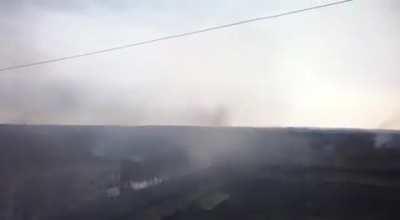 UA soldiers engaging enemies with NLAW from a rooftop.