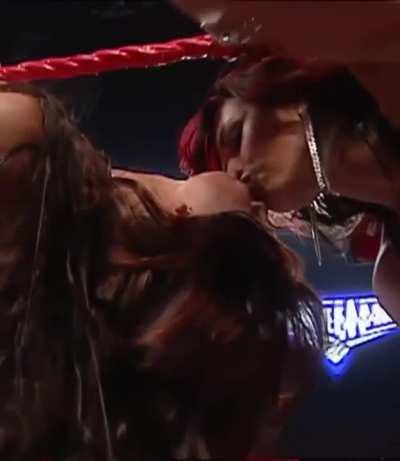 Candice Michelle and Victoria