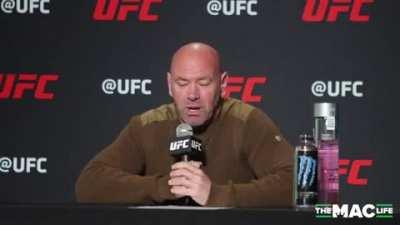 Dana White talk about whether any repercussions will be imposed on him