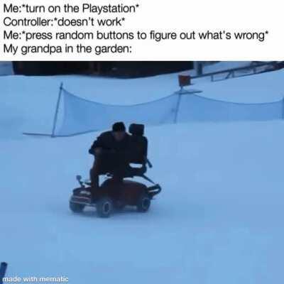 Oh no, grandpa!