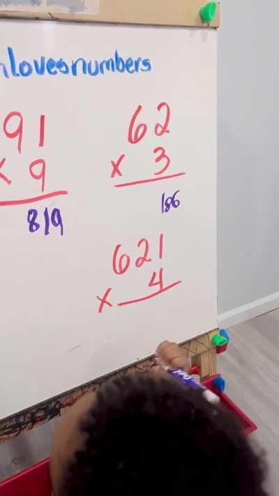 2-year old does multiplication