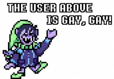 What user is jevil calling gay? (Sprite animation by huecycles)