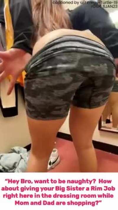 [B/S] Getting Naughty with Big Sister in the Dressing Room