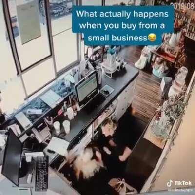 When you buy from a small business