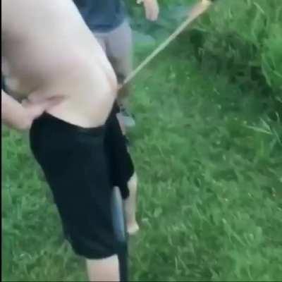 Shooting fireworks out of your butt WCGW