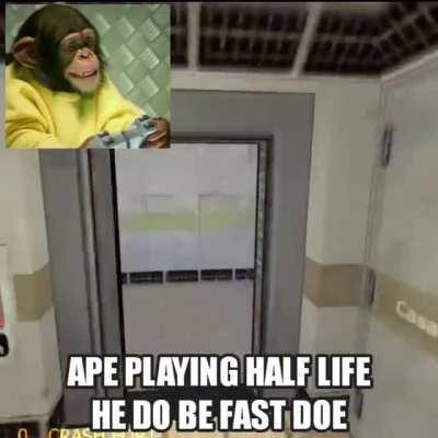 Monke vs houman half-banana speedrun???