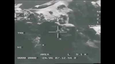 Indian Mirage 2000 attack on Pakistani position with laser guided munitions.[Kargil war 1999]