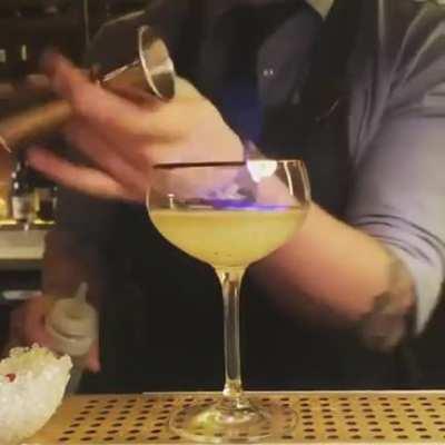 The way that this bartender makes this drink