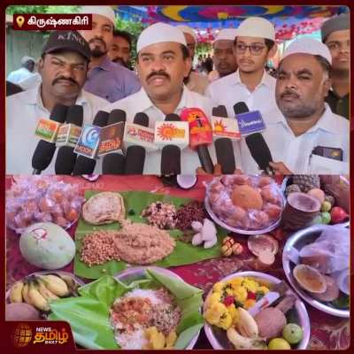 Muslims celebrated Vinayagar Chaturthi with Hindus and gave Annadhanam to 1000 people in Krishnagiri