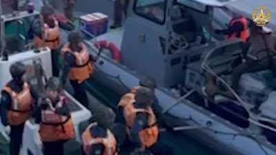 Released footages from the Philippine Navy's rotation & resupply mission at BRP Sierra Madre on June 17, 2024