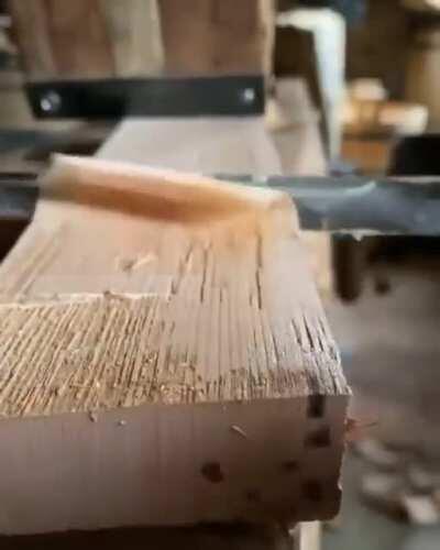 Using A Draw Knife To Shave Wood