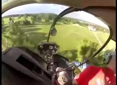 Helicopter rescues RC Airplane