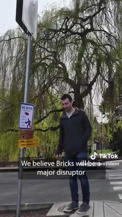 Keep pedestrians safe with bricks