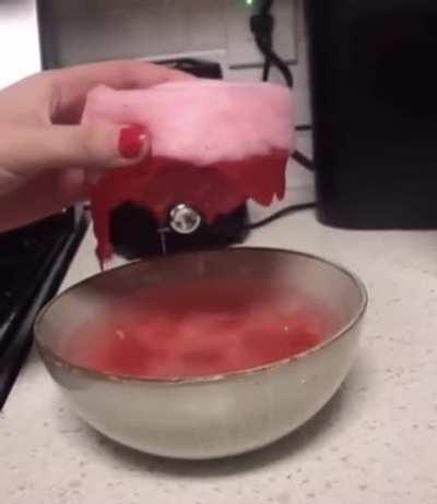 Cotton Candy vs Water