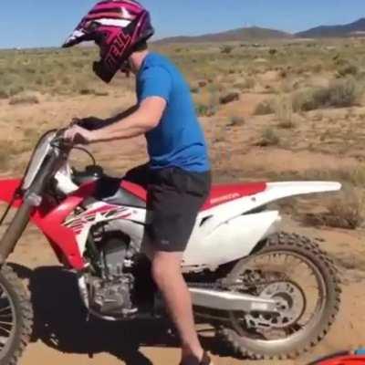 Trying Dirt Bike for the First time WCGW ???