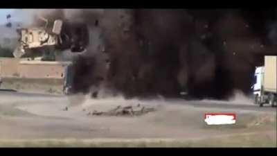 ANA MRAP blown up by a IED ( East of Kabul 2015)