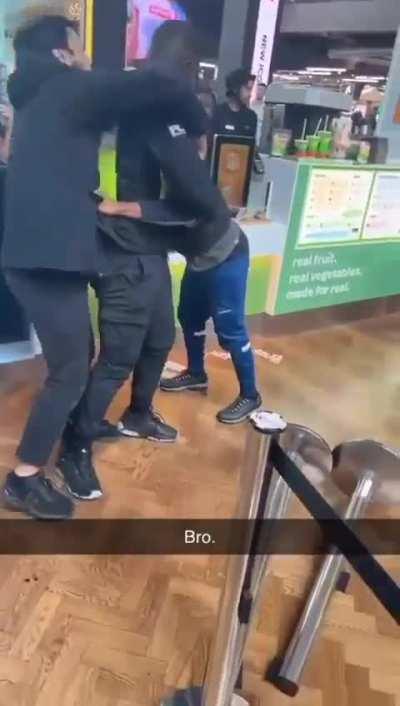 Shopping centre guard against pack of teens