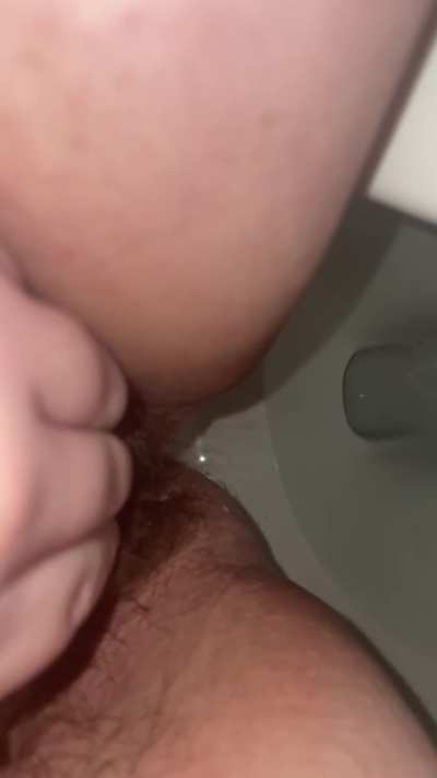 Wifey pulling out here creamy kegel weight before pissing in store bathroom. Had her wear it for about an hour while we were running errands. 