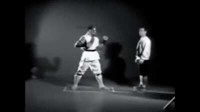 Original footage used to animate the first Mortal Kombat video game