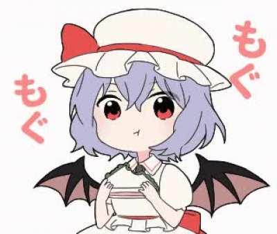 Remilia eating a sandwich [Touhou]