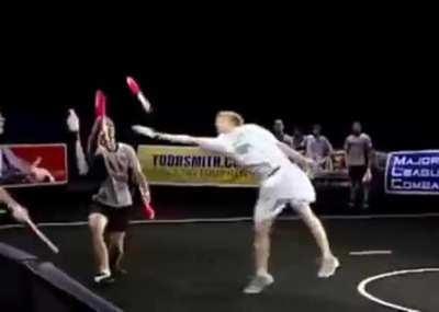 Welcome to the wild sport of combat juggling