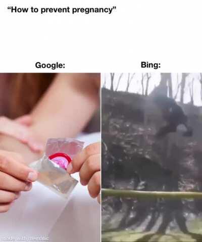 Google: 90% prevention, Bing: 100% prevention