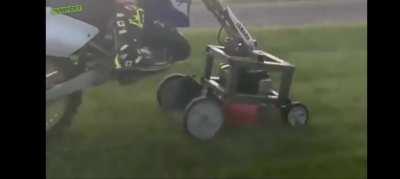 The fastest and coolest lawn mower!