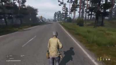 First time being run over by a car on DayZ, never auto running again...