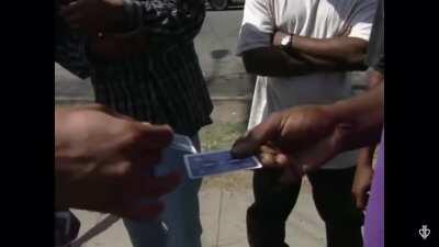 David Blaine Street magic in Compton