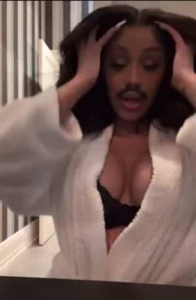 Cardi B Nip Slip on IG Live