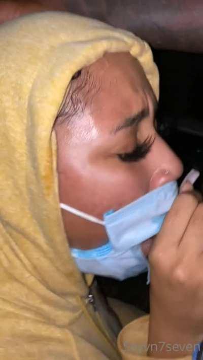 Following the safety measures during COVID 19 pandemic 🤪😝 Cleaned up Throat and sanitized her Face 😂 Get her Mega Pack in Comments 👇