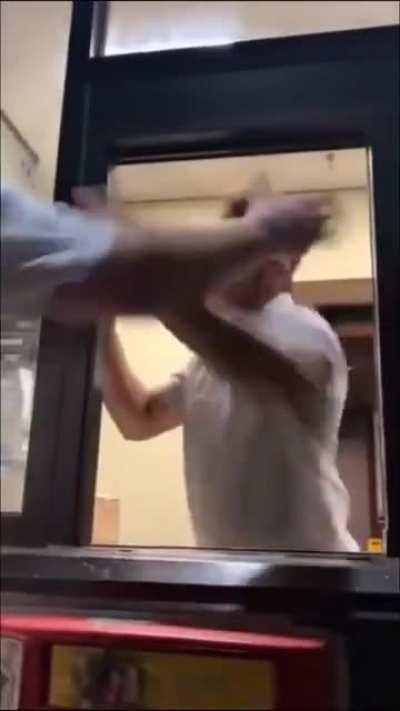 Manager at a McDonalds freaks out at rude customers.