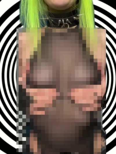 Pixelated Hypno titty squish