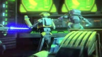 (Warning: this is very brutal) harmless Tactical droids try to surrender but are brutally killed by the Republic’s genetically modified freaks