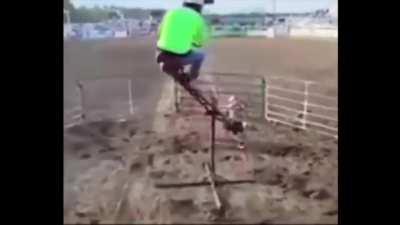 To hit the guys on the seesaw