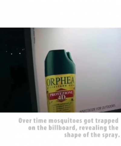 Amazing ad marketing campaign by mosquito repellent spray brand.