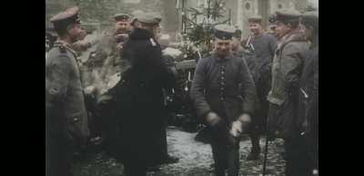 German Storm Battalion Wishes You a Merry Christmas! Christmas Eve, 1916. Footage by World War 1 In Color