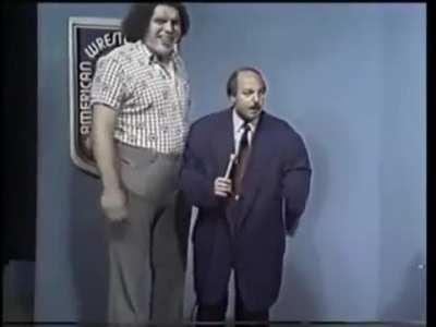 The size of Andre the Giant's hands.