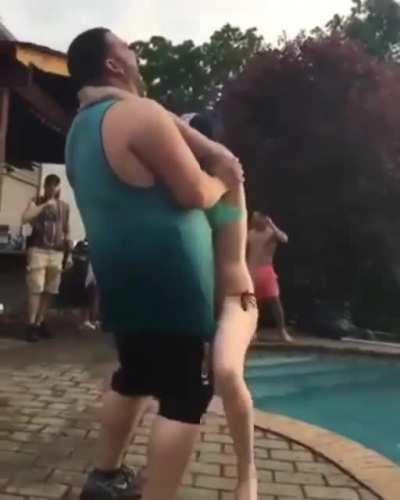 HMFT after an Idiot breaks my back trynna throw me in the pool