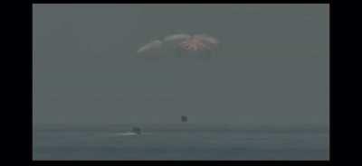 ~ Crew Dragon splashdown! Welcome home Bob and Doug!