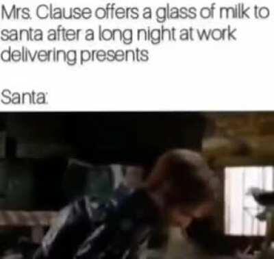 Aint nobody can out milk the santa