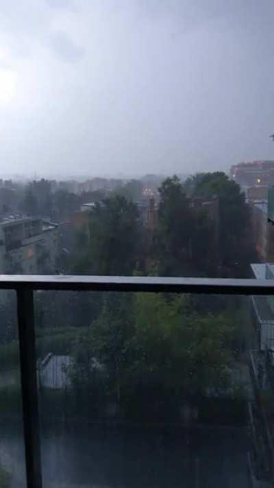 Great storm in Krakow