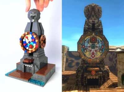 [OC] [MM] I built a Lego Clock Tower from Majora's Mask