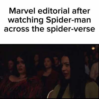 Spider-man can't be happy - ~Miguel O'Hara~ I mean Marvel editorial