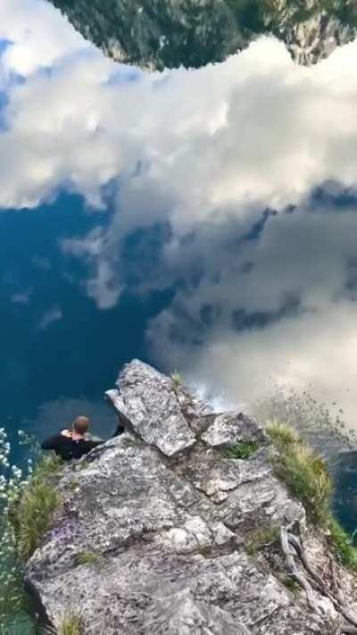 🔥 Jump into the 'Sky'; Lake Alpsee, Ostallgäu Bavaria Germany